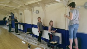painting the main deck at Birkenhead Sea Cadets