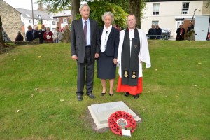 Mr William Dubes, Mrs Barbara Peachment and Rev Hugh Bearn